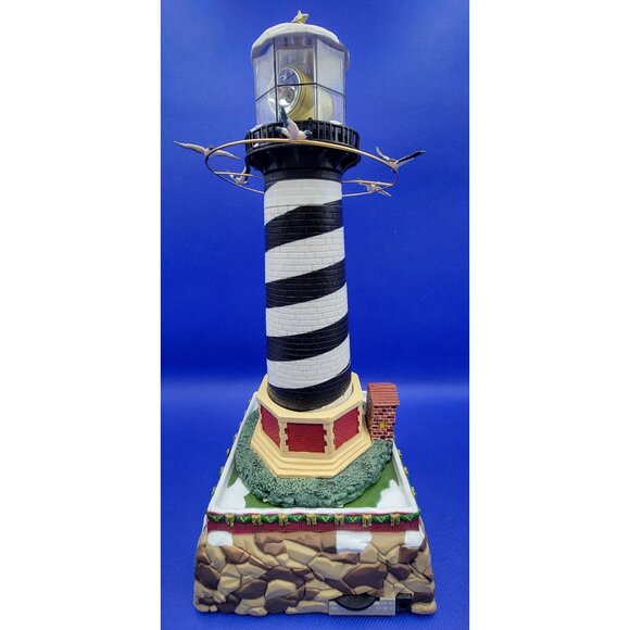 Vintage Mr. Christmas Holiday Cape Hatteras Animated Lighted Sound Lighthouse - Picture 4 of 17